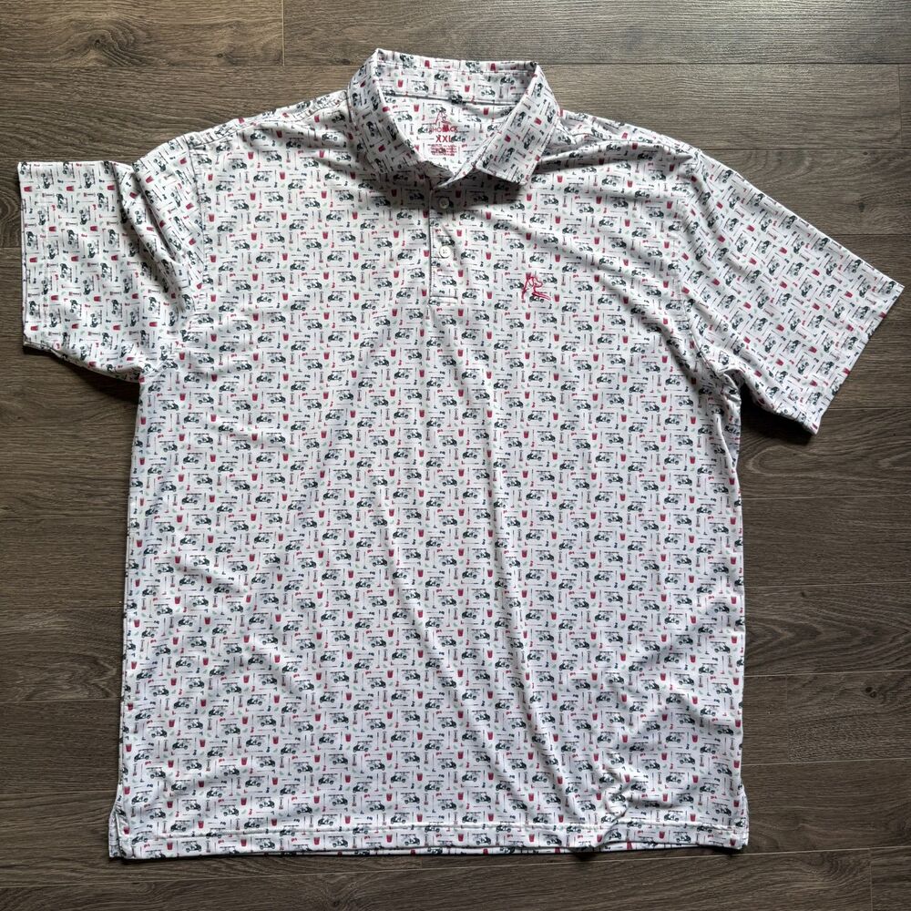 Rhoback “The BEV Cart “ Golf Polo Shirt - XXL